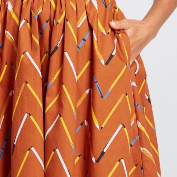 Modcloth Pen prin tA-line  dress - Picture 3 of 8